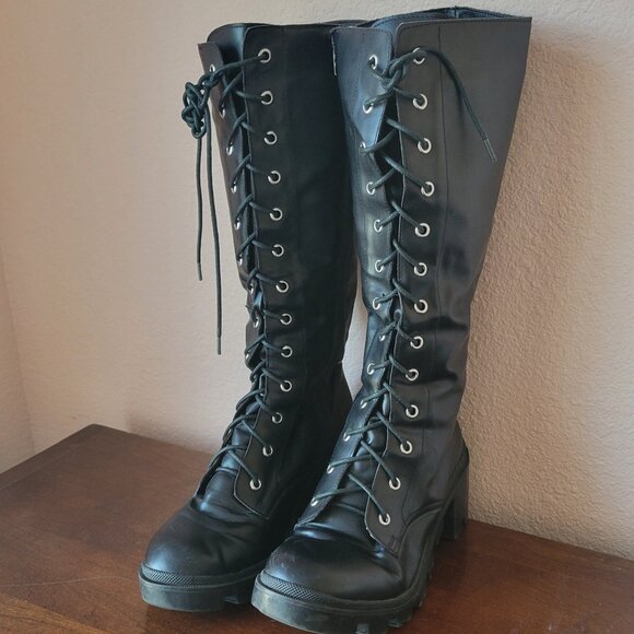 Madden Girl Shoes - Goth Platform Boots